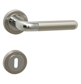 Handle TUPAI DACAPO - R 791 - OC / BN - Polished chrome / brushed stainless steel