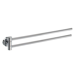 Dvojitý sklopný držák na ručník SMEDBO HOME - Chrom lesklý