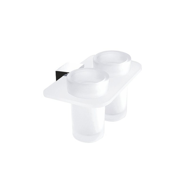 Držiak a dva poháre na zubné kefky IXI NIMCO KIBO Ki X3-58DW-26 Držiak a dva poháre na zubné kefky IXI NIMCO KIBO Ki X3-58DW-26