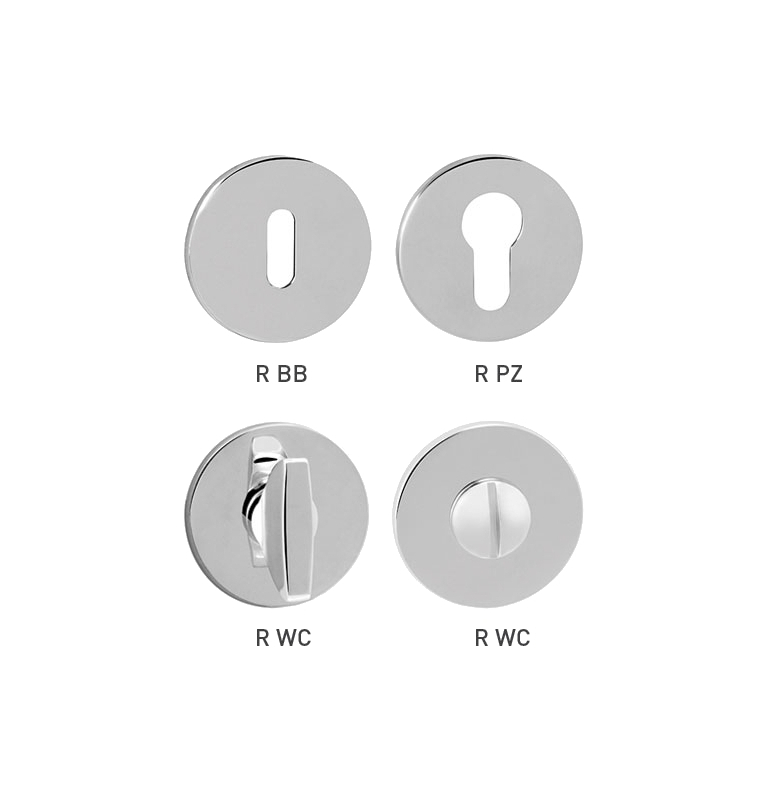 Rosette TUPAI R - 5S - Polished chrome Rosette TUPAI R - 5S - Polished chrome