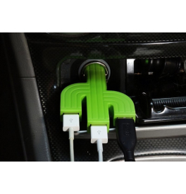 USB nabíječka do auta - kaktus