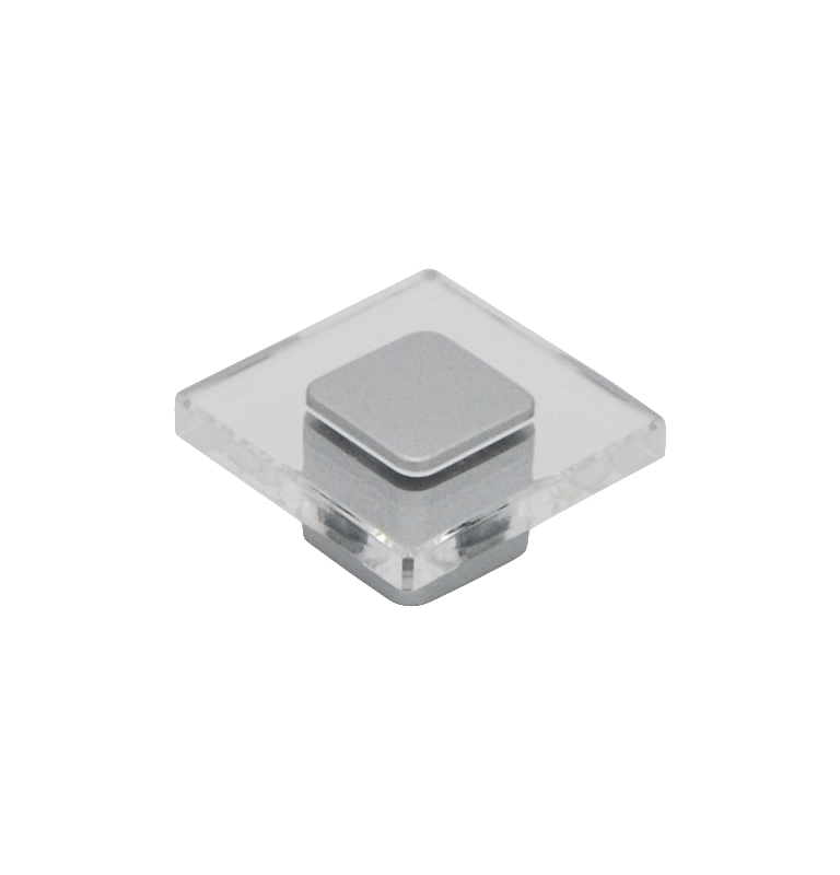 Furniture handle 414Q - Matt chrome / transparent Furniture handle 414Q - Matt chrome / transparent