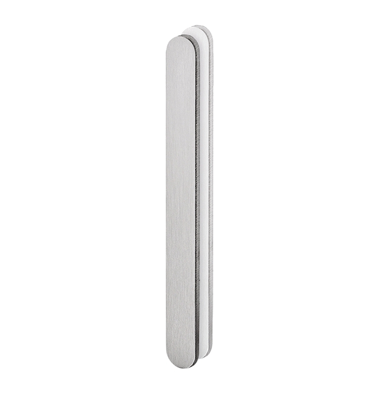 Shell for glass sliding door JNF IN.16.556.A - Brushed stainless steel