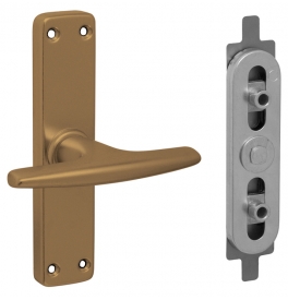 Window handle with mechanism LUCIA - Bronze matt