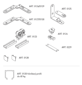 Okucia do drzwi składanych SISCO SISTEM - FOLDING DOOR (SERIE 100)