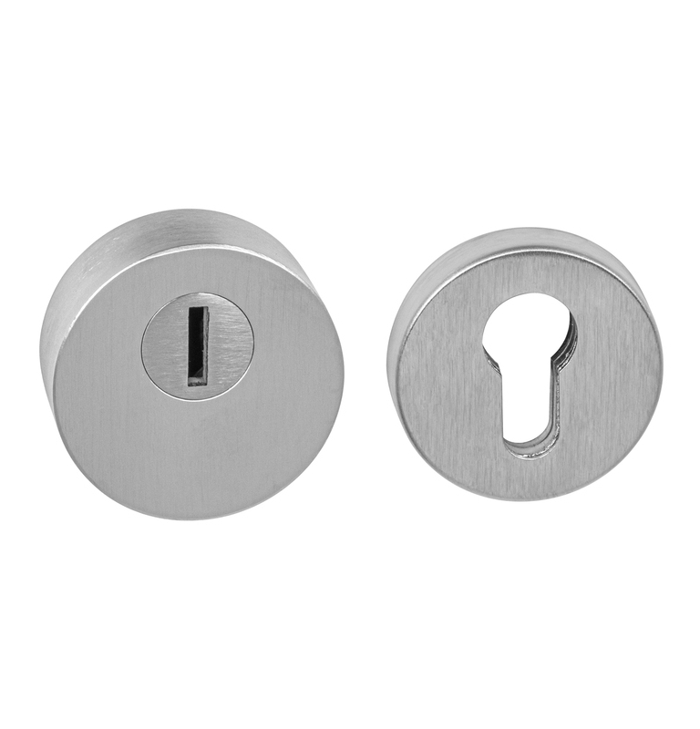 Sicherheitsrosette CUBO - R 3232 - Chrom geschliffen Sicherheitsrosette CUBO - R 3232 - Chrom geschliffen