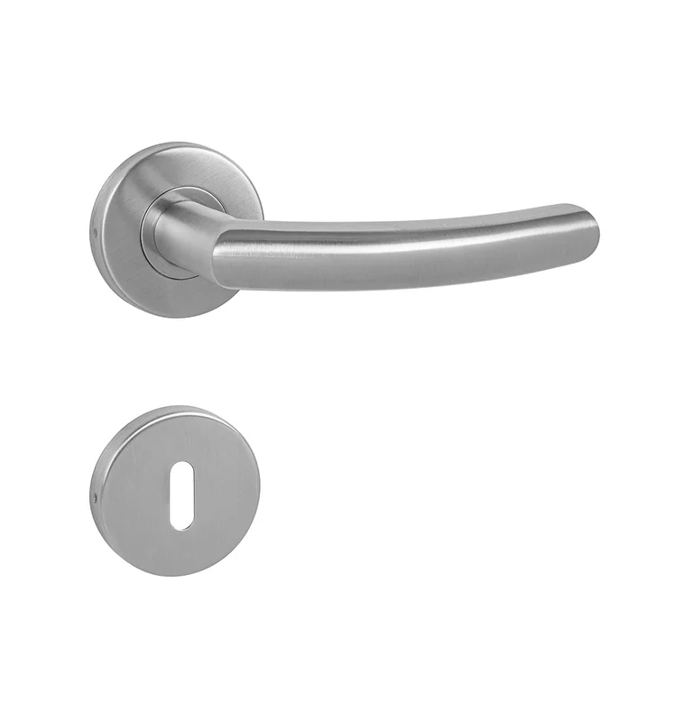 Door handle MP NERO - R - Brushed stainless steel Door handle MP NERO - R - Brushed stainless steel