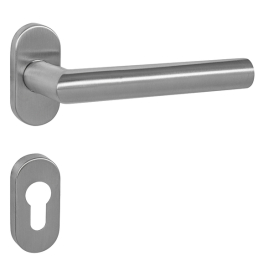 Ajtókilincs MPK FAVORIT - UOR - Szálcsiszolt inox