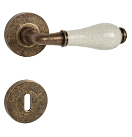 Handle MP LEONTINA - R - Antique bronze