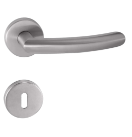 Kilincs TUPAI NERO - R 2233 - Szálcsiszolt inox