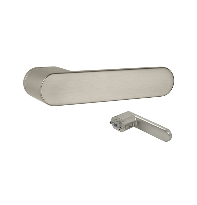 Door handle MPK IMPRESSA SWITCH LOCK - OR - Nickel matt Door handle MPK IMPRESSA SWITCH LOCK - OR - Nickel matt