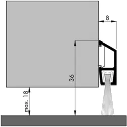 Bottom door seal IDS